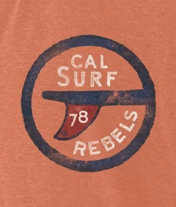 Clearance Nayked Apparel Men'S Vintage Graphic Crew Neck T-Shirt | Surf Rebels