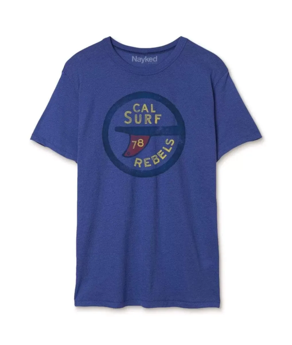 Fashion Nayked Apparel Men'S Vintage Graphic Crew Neck T-Shirt | Surf Rebels