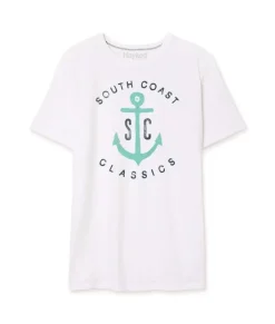 Sale Nayked Apparel Men'S Vintage Soft Cotton Poly Graphic T-Shirt | Sc Anchor