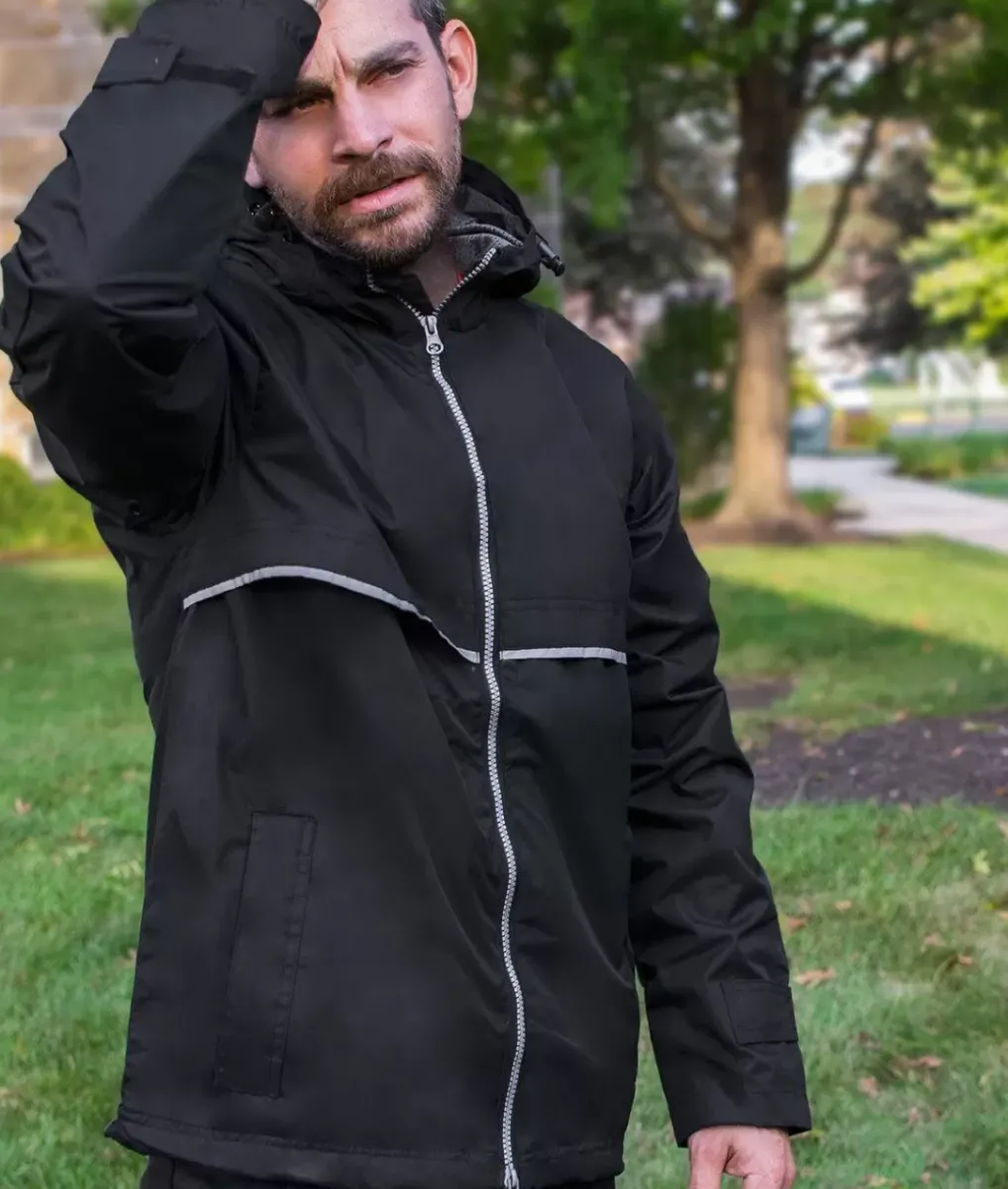 Online Nayked Apparel Men'S Water-Resistant Tech Jacket/Discontinued Black