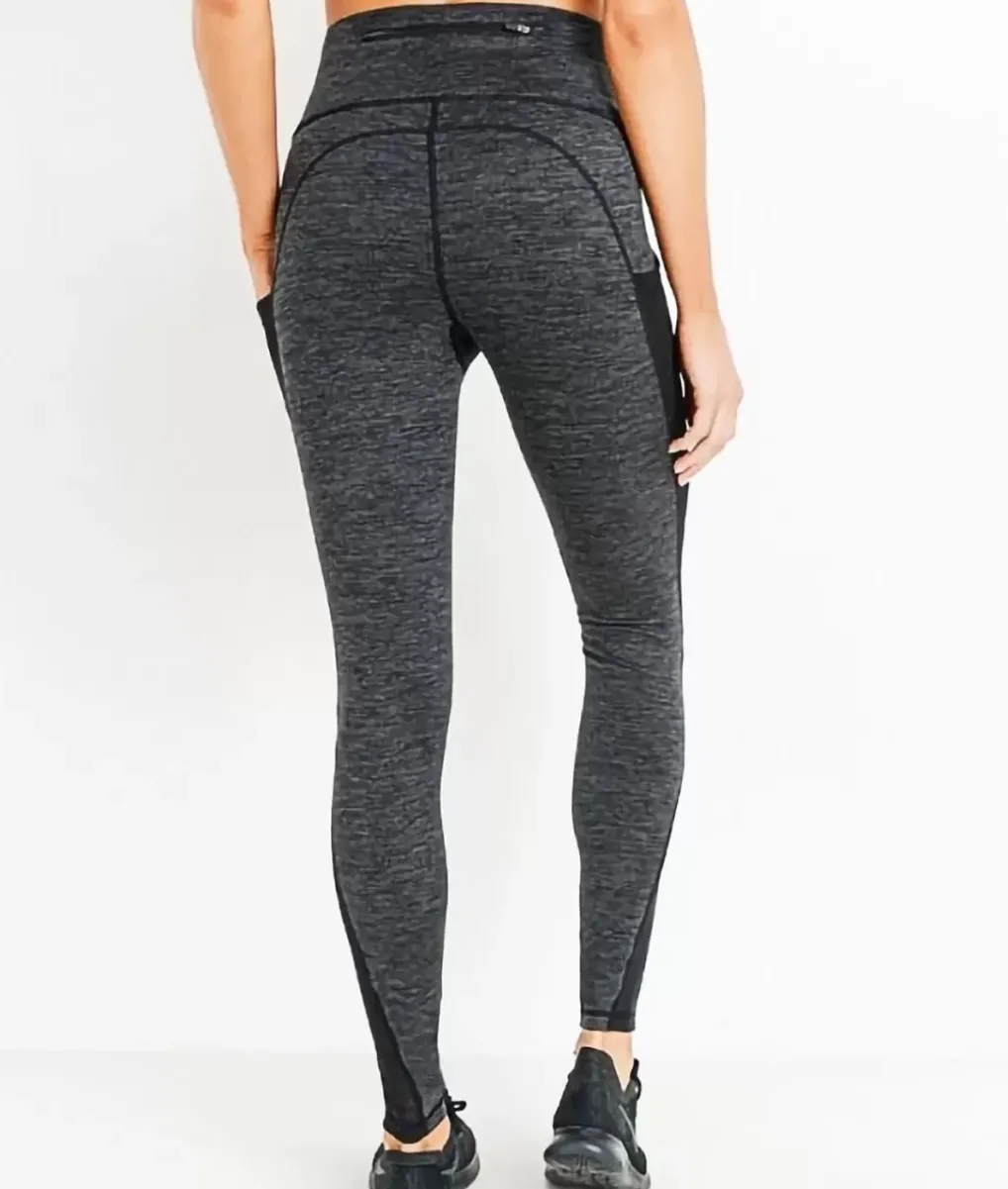 Outlet Nayked Apparel Real Women'S Plus High-Waist Splice Mesh Pocket Full Leggings/Discontinued