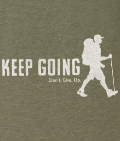 Discount Nayked Apparel Ridiculously Soft Big Graphic T-Shirt | Keep Going With Hiker