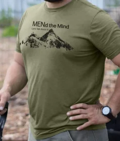 Online Nayked Apparel Ridiculously Soft Big Graphic T-Shirt | Mend The Mind-Mountains