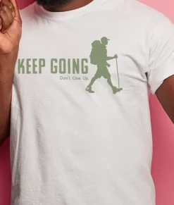 Outlet Nayked Apparel Ridiculously Soft Big Graphic T-Shirt | Keep Going With Hiker