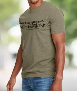 Clearance Nayked Apparel Ridiculously Soft Crew Neck Graphic T-Shirt | Mend The Mind-Landscape