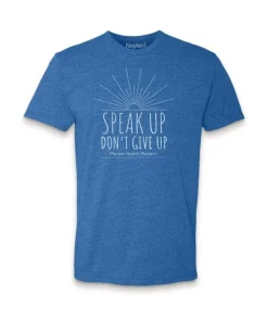 Sale Nayked Apparel Ridiculously Soft Crew Neck Graphic T-Shirt | Speak Up Don'T Give Up Front Graphic