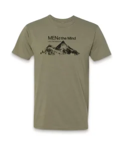 Discount Nayked Apparel Ridiculously Soft Crew Neck Graphic T-Shirt | Mend The Mind-Mountains