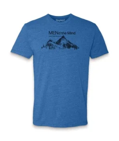 Discount Nayked Apparel Ridiculously Soft Crew Neck Graphic T-Shirt | Mend The Mind-Mountains