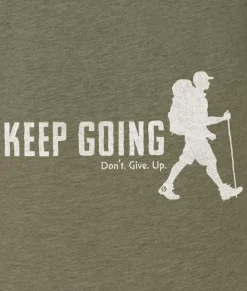 Best Nayked Apparel Ridiculously Soft Crew Neck Graphic T-Shirt | Keep Going With Hiker