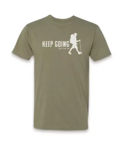 Best Nayked Apparel Ridiculously Soft Crew Neck Graphic T-Shirt | Keep Going With Hiker