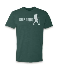 Best Nayked Apparel Ridiculously Soft Crew Neck Graphic T-Shirt | Keep Going With Hiker