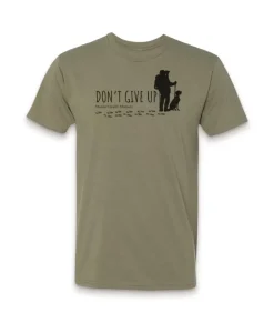 Online Nayked Apparel Ridiculously Soft Crew Neck Graphic T-Shirt | Don'T Give Up-Hike With Your Dog
