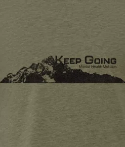 Best Nayked Apparel Ridiculously Soft Crew Neck Graphic T-Shirt | Keep Going Mountain View