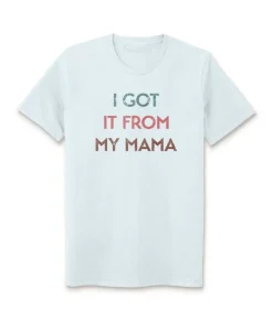 Fashion Nayked Apparel Ridiculously Soft Heather Sueded Graphic Tee | I Got It From My Mama