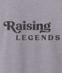 Clearance Nayked Apparel Ridiculously Soft Heather Sueded Graphic Tee | Raising Legends