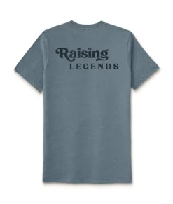 Clearance Nayked Apparel Ridiculously Soft Heather Sueded Graphic Tee | Raising Legends