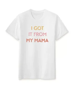 Online Nayked Apparel Ridiculously Soft Heather Sueded Graphic Tee | I Got It From My Mama
