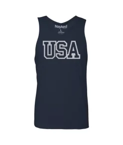 Hot Nayked Apparel Ridiculously Soft Men'S Usa Text Tank