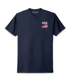 Online Nayked Apparel Ridiculously Soft Men'S Usa Flag Graphic T-Shirt