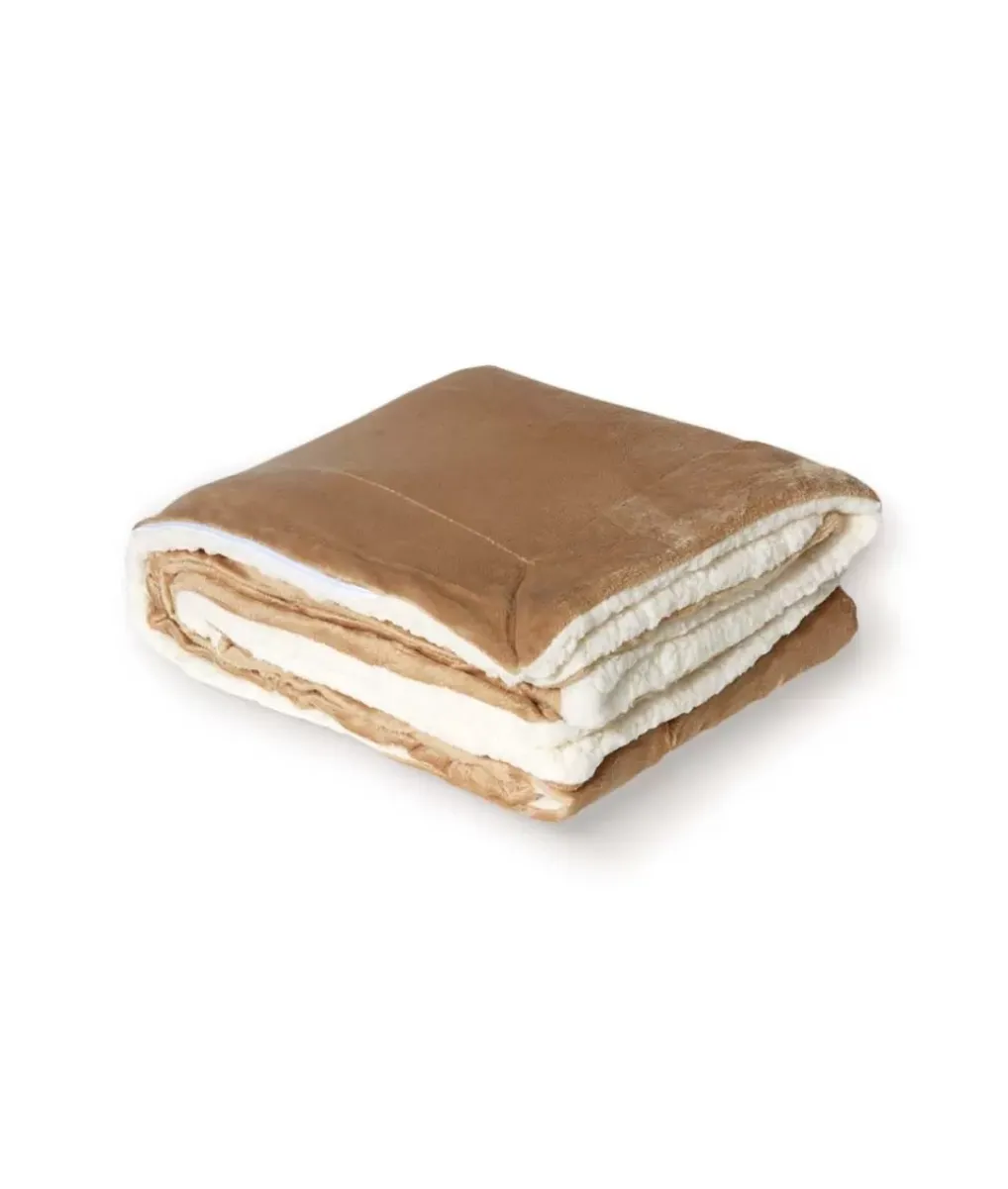 New Nayked Apparel Ridiculously Soft Micro Mink Faux Sherpa Blanket