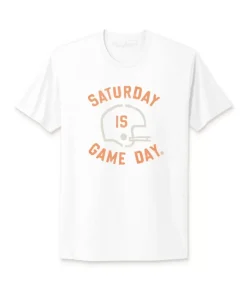 Best Nayked Apparel Ridiculously Soft Saturday Is Game Day Graphic Short Sleeve Crew Neck T-Shirt
