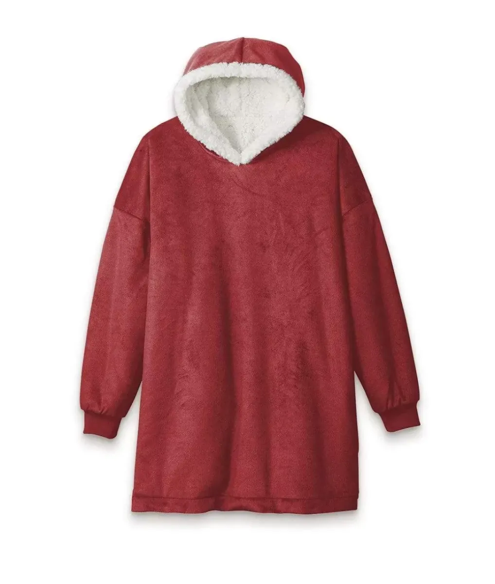 Fashion Nayked Apparel Ridiculously Soft Wearable Hooded Blanket