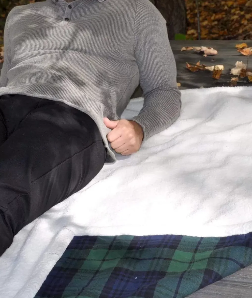 Discount Nayked Apparel Sherpa Flannel Blanket