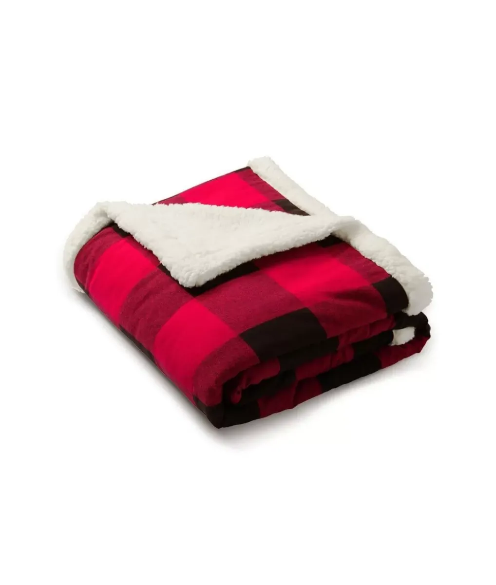 Discount Nayked Apparel Sherpa Flannel Blanket