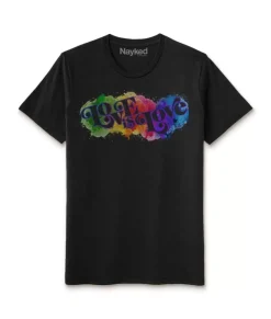 Hot Nayked Apparel Unisex Ridiculously Soft Lightweight Sueded Graphic T-Shirt | Love Is Love