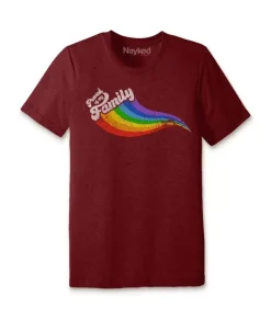 Discount Nayked Apparel Unisex Ridiculously Soft Lightweight Graphic T-Shirt | Proud Of My Family