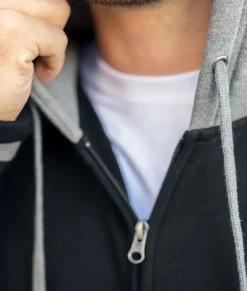 Sale Nayked Apparel Varsity Full-Zip Hooded Fleece Jacket