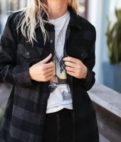 Online Nayked Apparel Women'S Boyfriend Classic Flannel Shirt