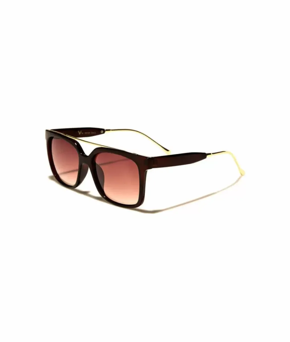 New Nayked Apparel Women'S Browline Rectangular Sunglasses, Lifetime Guarantee
