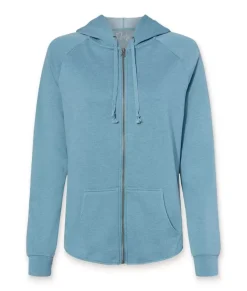 Best Nayked Apparel Women'S California Wave Wash Full-Zip Hoodie