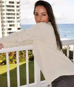 Online Nayked Apparel Women'S California Wave Wash Crewneck Sweatshirt