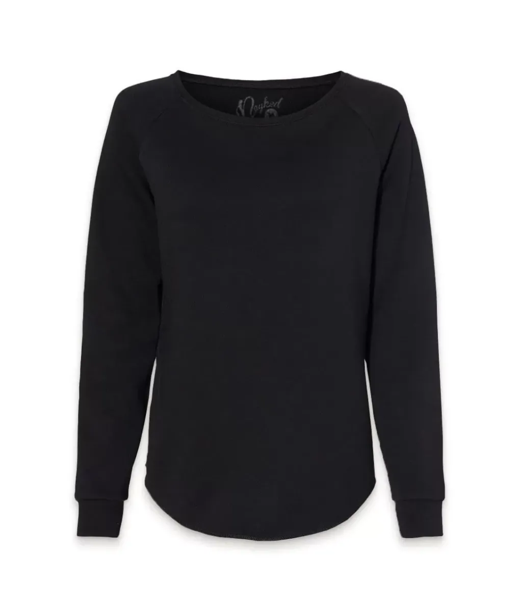 Online Nayked Apparel Women'S California Wave Wash Crewneck Sweatshirt