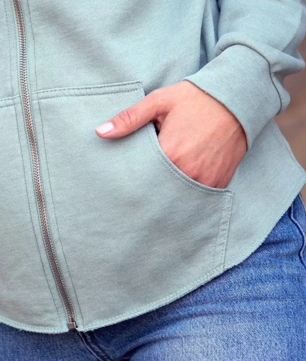 Hot Nayked Apparel Women'S California Wave Wash Full-Zip Hoodie