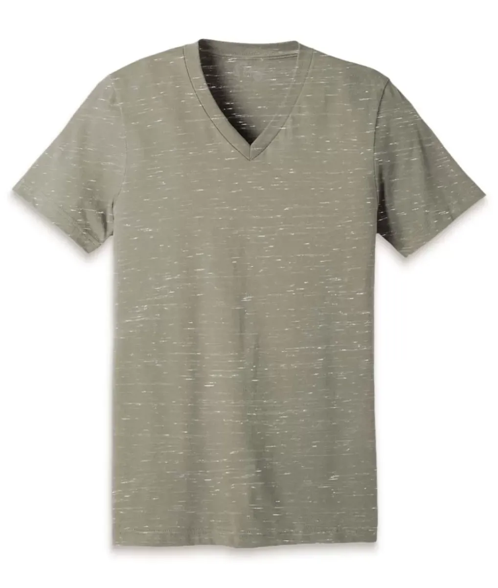 Sale Nayked Apparel Women'S Marbled Jersey V-Neck T-Shirt