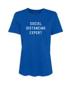 New Nayked Apparel Women'S Ridiculously Soft 100% Cotton Graphic Tee | Social Distancing Expert