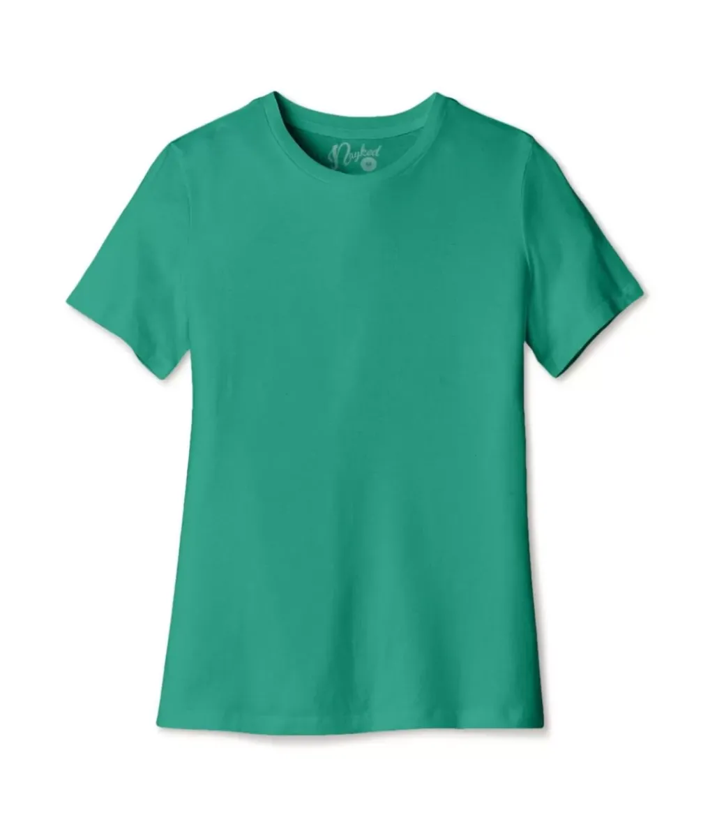 Clearance Nayked Apparel Women'S Ridiculously Soft Relaxed Fit 100% Cotton T-Shirt | New Arrival Colors