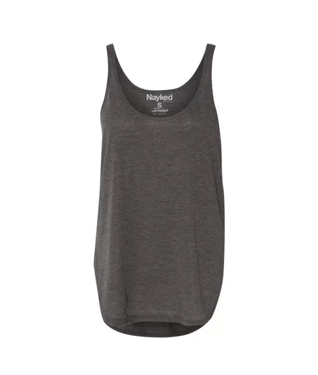 Hot Nayked Apparel Women'S Ridiculously Soft Lightweight Flowy Tank Top With Side Slits