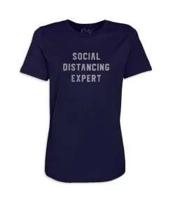 Outlet Nayked Apparel Women'S Ridiculously Soft 100% Cotton Graphic Tee | Social Distancing Expert