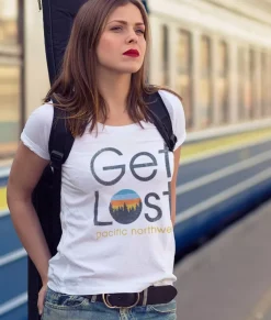 Hot Nayked Apparel Women'S Ridiculously Soft Graphic Tee | Get Lost