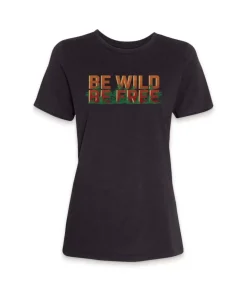 Outlet Nayked Apparel Women'S Ridiculously Soft Midweight Graphic Tee | Be Wild, Be Free