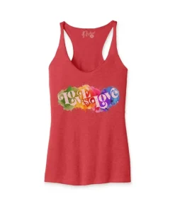 Hot Nayked Apparel Women'S Ridiculously Soft Lightweight Graphic Racerback Tank | Love Is Love