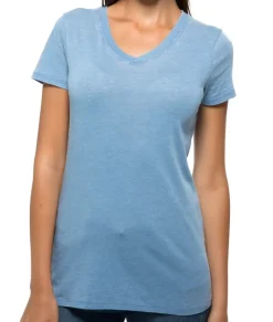 New Nayked Apparel Women'S Ridiculously Soft Vintage Wash V-Neck Short Sleeve T-Shirt