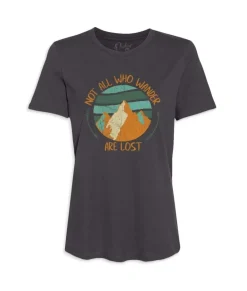 Outlet Nayked Apparel Women'S Ridiculously Soft Graphic Tee | Not All Who Wander Are Lost