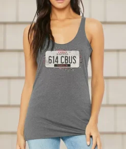 Hot Nayked Apparel Women'S Ridiculously Soft Lightweight Racerback Graphic Tank | 614 Cbus