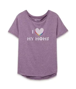 Clearance Nayked Apparel Women'S Ridiculously Soft Vintage Oversized Graphic Tee | I Love My Moms