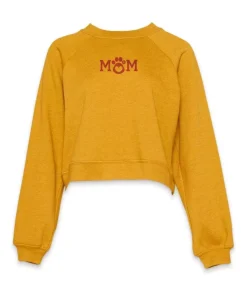 Clearance Nayked Apparel Women'S Ridiculously Soft Mid-Length Raglan Graphic Pullover | Mom Paw Print